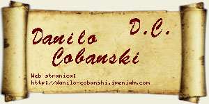 Danilo Čobanski vizit kartica